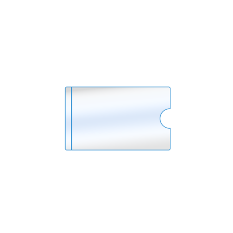 Adhesive Plastic Card Holder Pockets Business Card Size